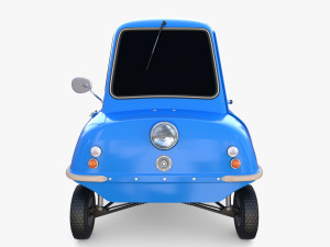 peel p50 blue with chassis 3D मॉडल
