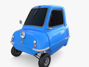 peel p50 blue with chassis 3D मॉडल
