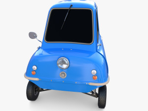 peel p50 blue with chassis 3D मॉडल