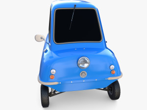peel p50 blue with chassis 3D मॉडल
