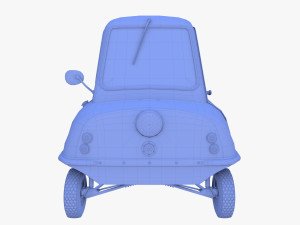 peel p50 blue with chassis 3D मॉडल