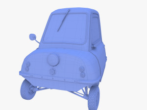 peel p50 blue with chassis 3D मॉडल
