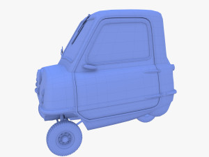 peel p50 blue with chassis 3D मॉडल