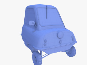 peel p50 blue with chassis 3D मॉडल