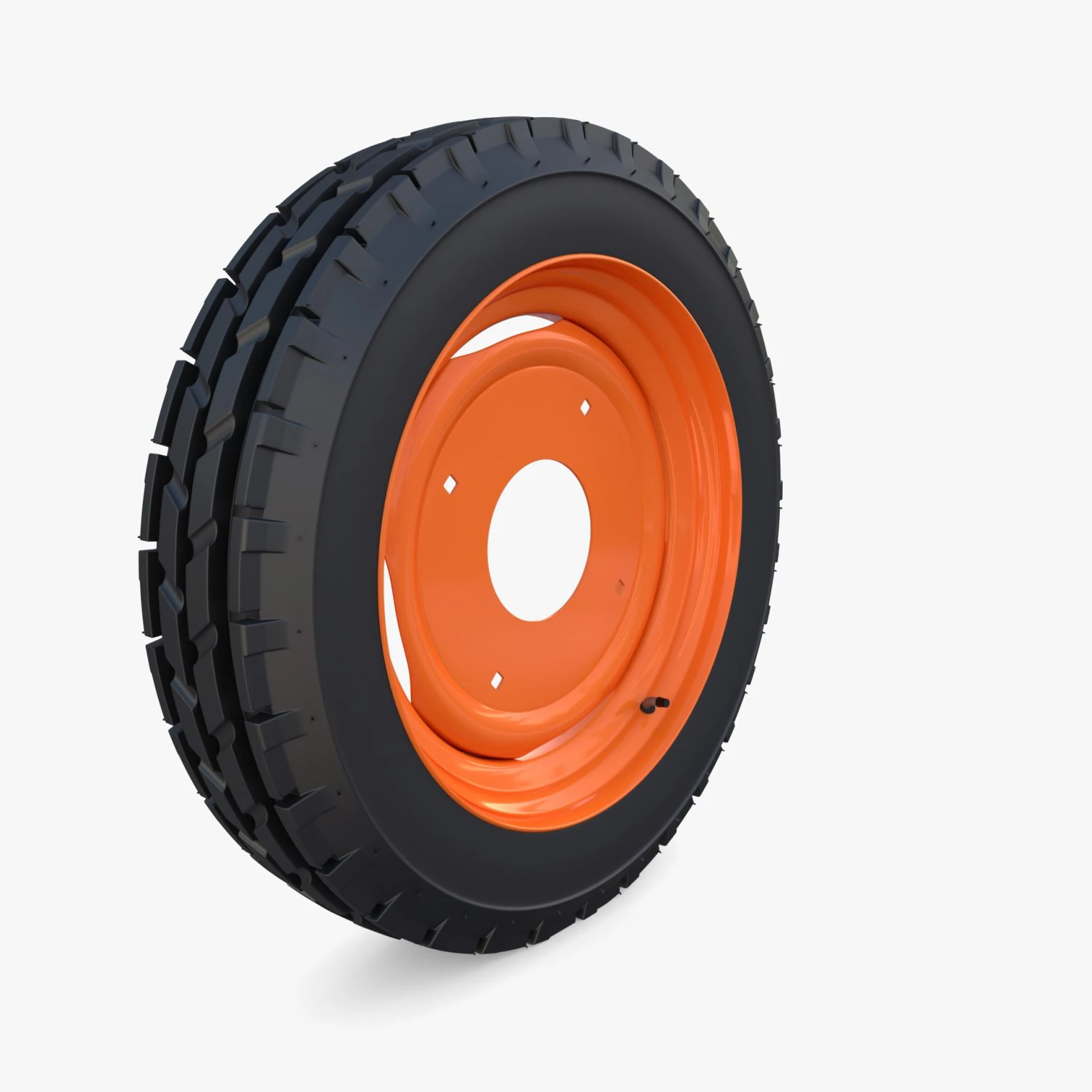 full tractor wheel v1 3D Model .c4d .max .obj .3ds .fbx .stl .blend 