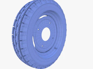 full tractor wheel v1 3D Model