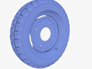 full tractor wheel v1 3D Model