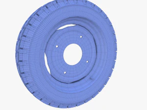 full tractor wheel v1 3D Model