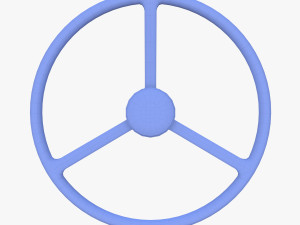 tractor steering wheel 3D Модель