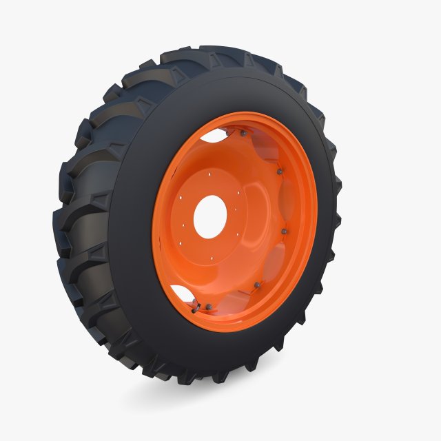 full tractor wheel v2 3D-Modell .c4d .max .obj .3ds .fbx .stl .blend 