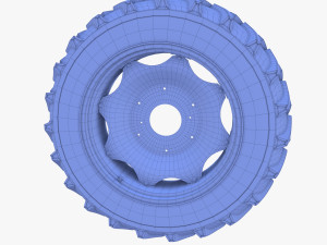 full tractor wheel v2 3D-Modell