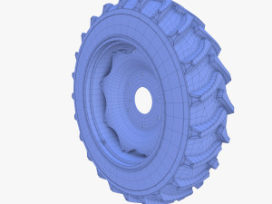 full tractor wheel v2 3D-Modell