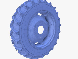 full tractor wheel v2 3D-Modell
