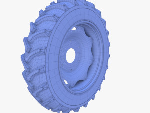 full tractor wheel v2 3D-Modell
