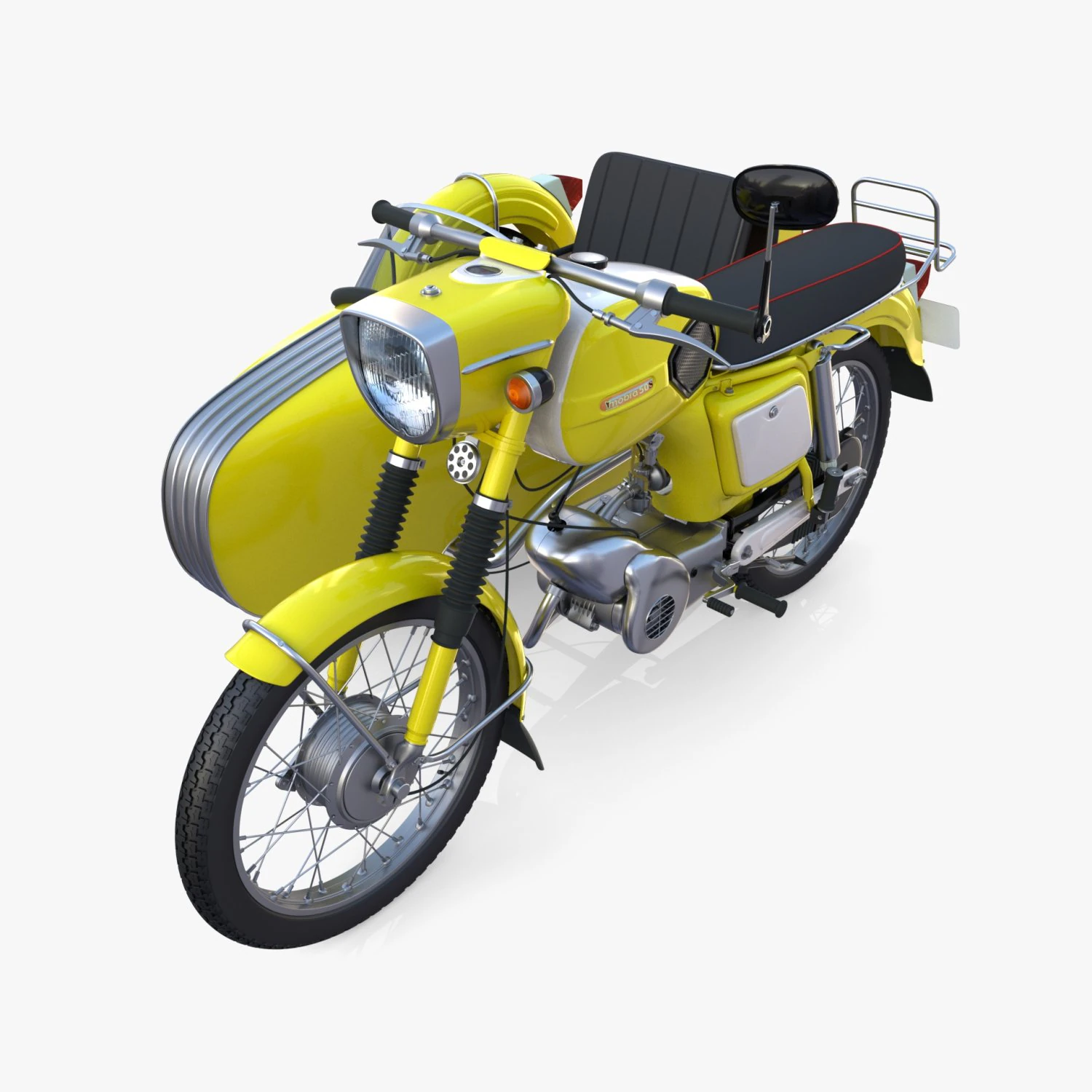 mobra 50 w sidecar yellow 3D Model .c4d .max .obj .3ds .fbx .stl .blend