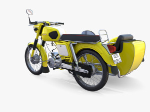 mobra 50 w sidecar yellow 3D Модель