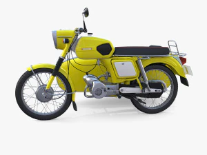 mobra 50 w sidecar yellow 3D Model