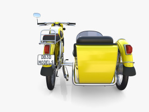 mobra 50 w sidecar yellow 3D Модель