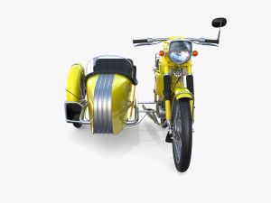 mobra 50 w sidecar yellow 3D Модель
