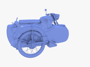 mobra 50 w sidecar yellow 3D Модель