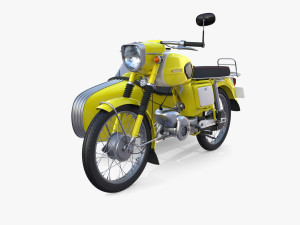 mobra 50 w sidecar yellow 3D Модель