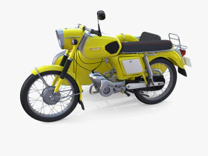 mobra 50 w sidecar yellow 3D Model