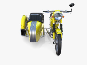 mobra 50 w sidecar yellow 3D Модель