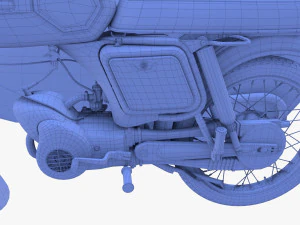 mobra 50 w sidecar yellow 3D Model