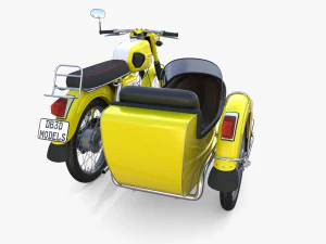 mobra 50 w sidecar yellow 3D Model