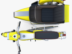 mobra 50 w sidecar yellow 3D Модель