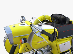 mobra 50 w sidecar yellow 3D Model