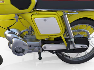 mobra 50 w sidecar yellow 3D Model