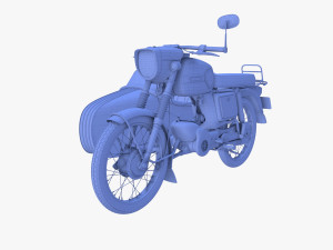 mobra 50 w sidecar yellow 3D Модель