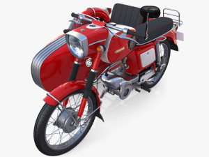 mobra 50 w sidecar red 3D Model