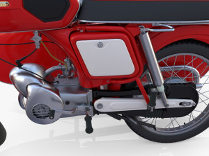 mobra 50 w sidecar red Model 3D