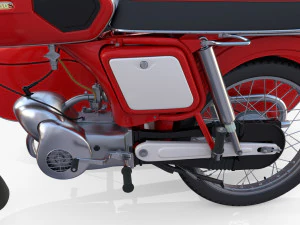 mobra 50 w sidecar red 3D Model