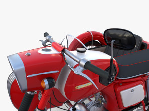 mobra 50 w sidecar red Model 3D