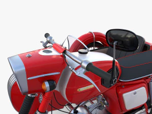 mobra 50 w sidecar red 3D Model