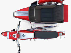 mobra 50 w sidecar red 3D Model