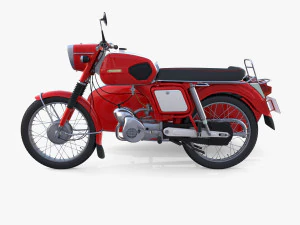 mobra 50 w sidecar red 3D Model