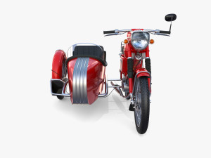 mobra 50 w sidecar red Model 3D
