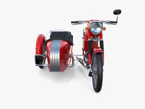 mobra 50 w sidecar red 3D Model