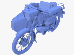 mobra 50 w sidecar red 3D Model