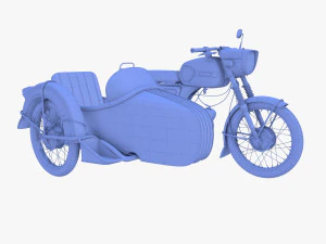 mobra 50 w sidecar red 3D Model