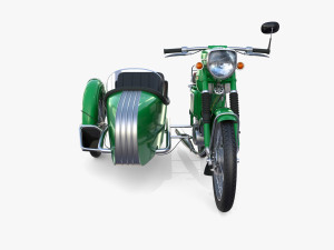 mobra 50 w sidecar green Modelo 3D