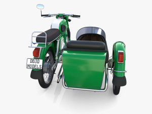 mobra 50 w sidecar green Modelo 3D