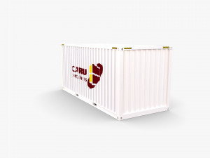 20ft shipping container caru v1 Modelo 3D