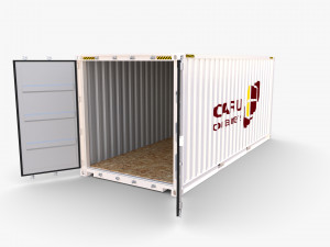 20ft shipping container caru v1 Modelo 3D