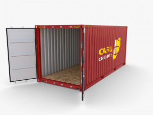 20ft shipping container caru v2 Modelo 3D