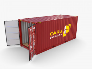 20ft shipping container caru v2 3D Model